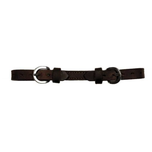 Greased Leather Chinstrap Medium brown