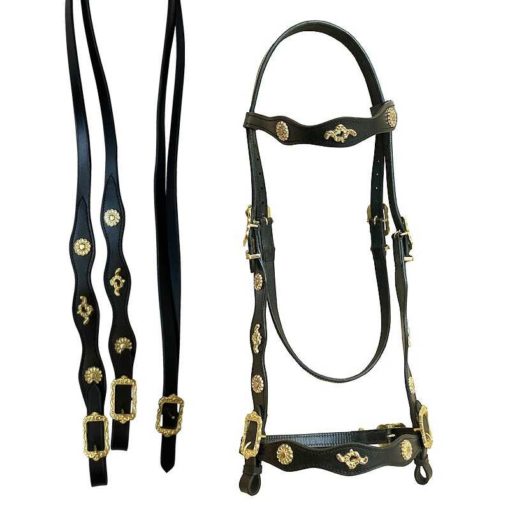 Economic Courtesy Bridle One ReinCobBrown-Nickel Plated