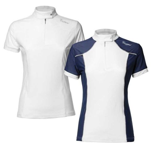 Tattini konkurranse-T-skjorte for kvinner med PlXLBlå sømmer