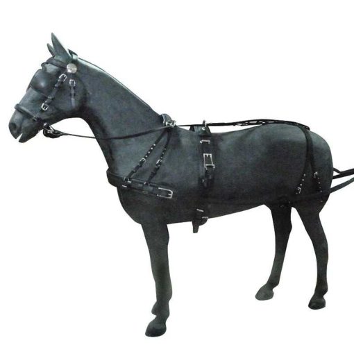 Κοτσαδόρος με στήθος για ένα άλογο νάιλον και δερμάτινο πόνυ καφέ