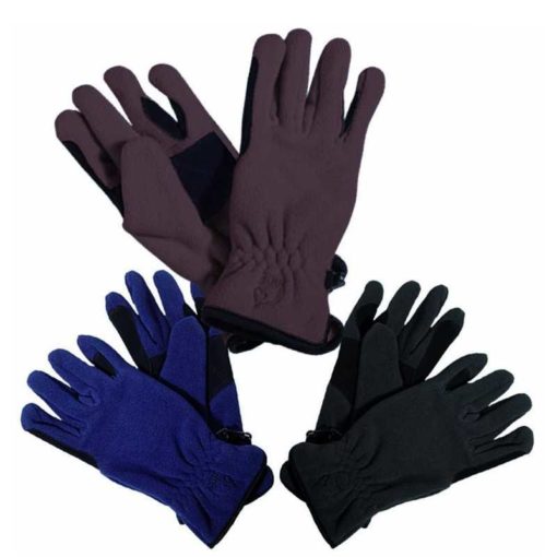 Unisex rukavice Tattini z fleeceXS čiernej farby